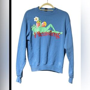 The Pleasing Crewneck in Sky Blue SZ XS